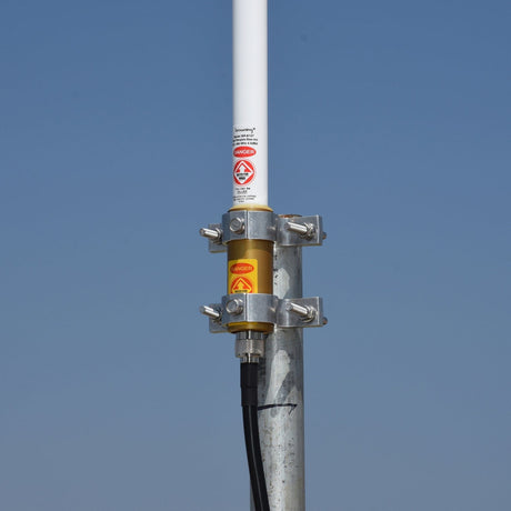 Browning 150W Pretuned Wide-Band 410 MHz to 490 MHz 4.5-dBd-Gain Fiberglass Omni Base with N-Female Connector, Mounting Bracket, and Hardware, BR6157