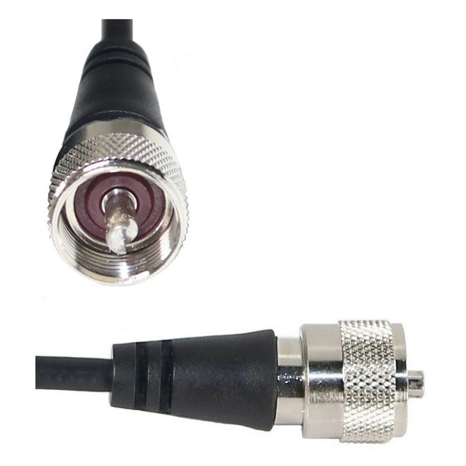 Browning RG8X Double Shield Coax Cable with PL-259 to PL-259 Connectors, 6 Ft.
