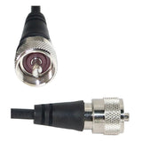 Browning RG8X Double Shield Coax Cable with PL-259 to PL-259 Connectors, 6 Ft.