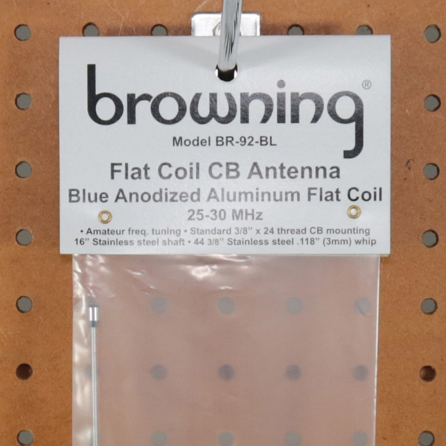 Browning 68-In. 15000-Watt Flat-Coil CB Antenna with 16-In. Shaft, BR-92-BL