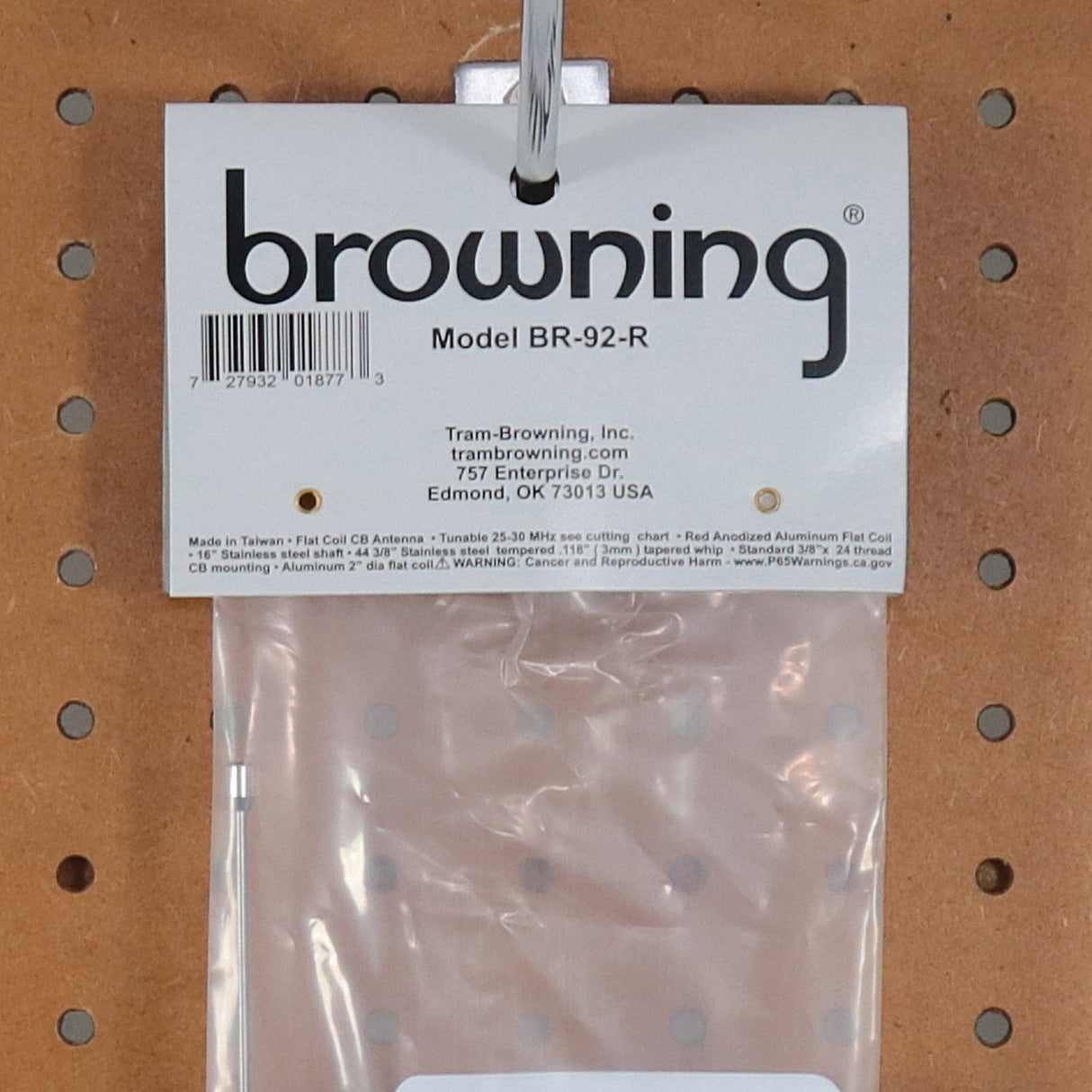 Browning 68-In. 15000-Watt Flat-Coil CB Antenna with 16-In. Shaft, BR-92-BL