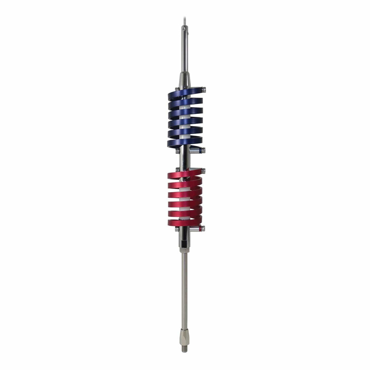 Browning 70.5-In. 15000-Watt Dual-Flat-Coil CB Antenna with 6-In. Shaft, Anodized Red and Midnight Blue, BR-94-RM