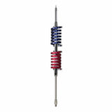 Browning 70.5-In. 15000-Watt Dual-Flat-Coil CB Antenna with 6-In. Shaft, Anodized Red and Midnight Blue, BR-94-RM