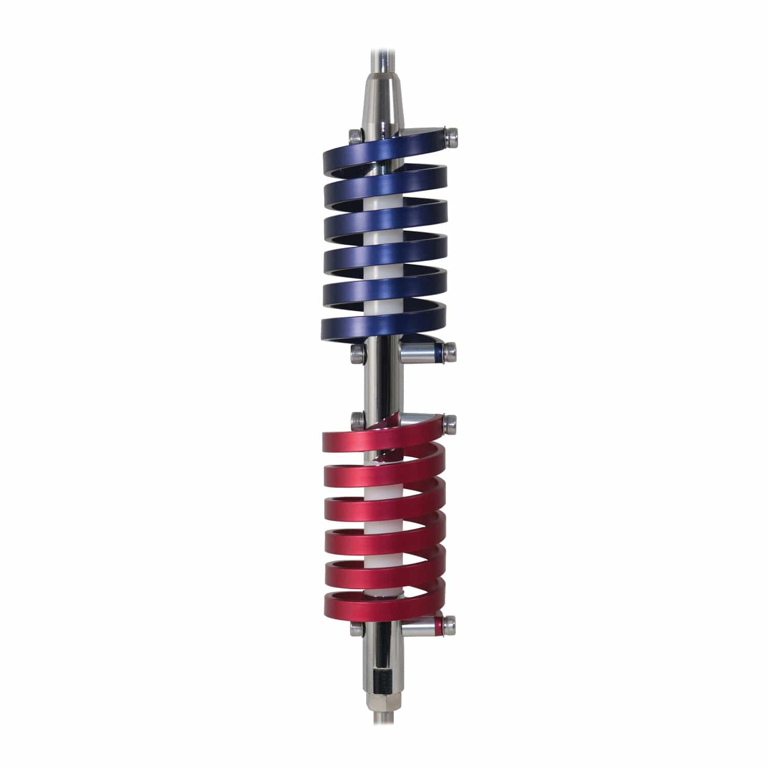 Browning 70.5-In. 15000-Watt Dual-Flat-Coil CB Antenna with 6-In. Shaft, Anodized Red and Midnight Blue, BR-94-RM