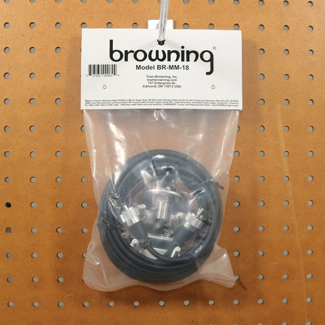 Browning Mirror-Mount Kit for CB Antenna with 18-Ft. Coaxial Cable and Preinstalled UHF PL-259 Connectors, BR-MM-18