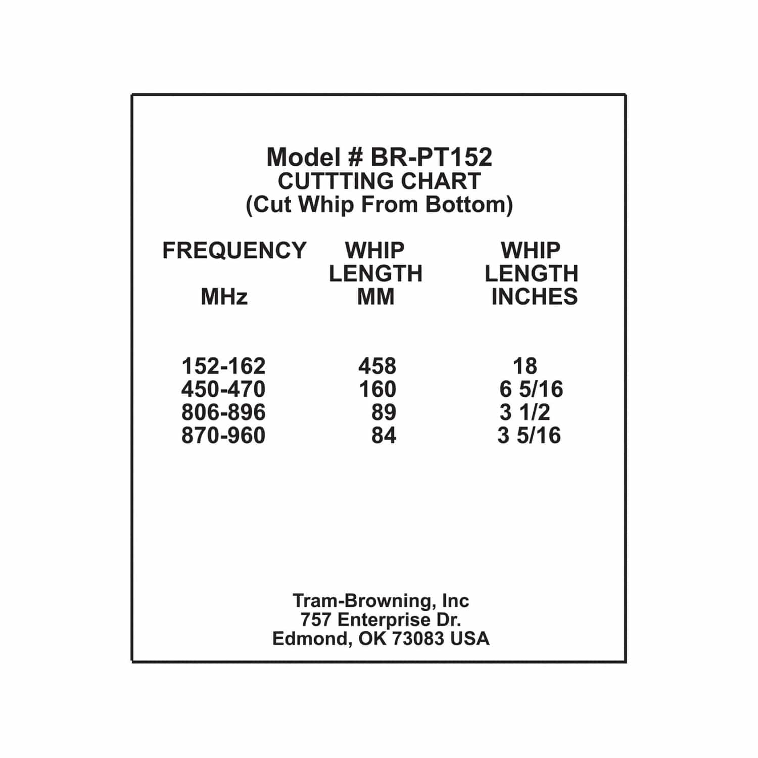 Browning 200-Watt Pretuned 152 MHz to 162 MHz Tunable Nut-Type UHF Antenna with NMO Mounting, BR-PT152