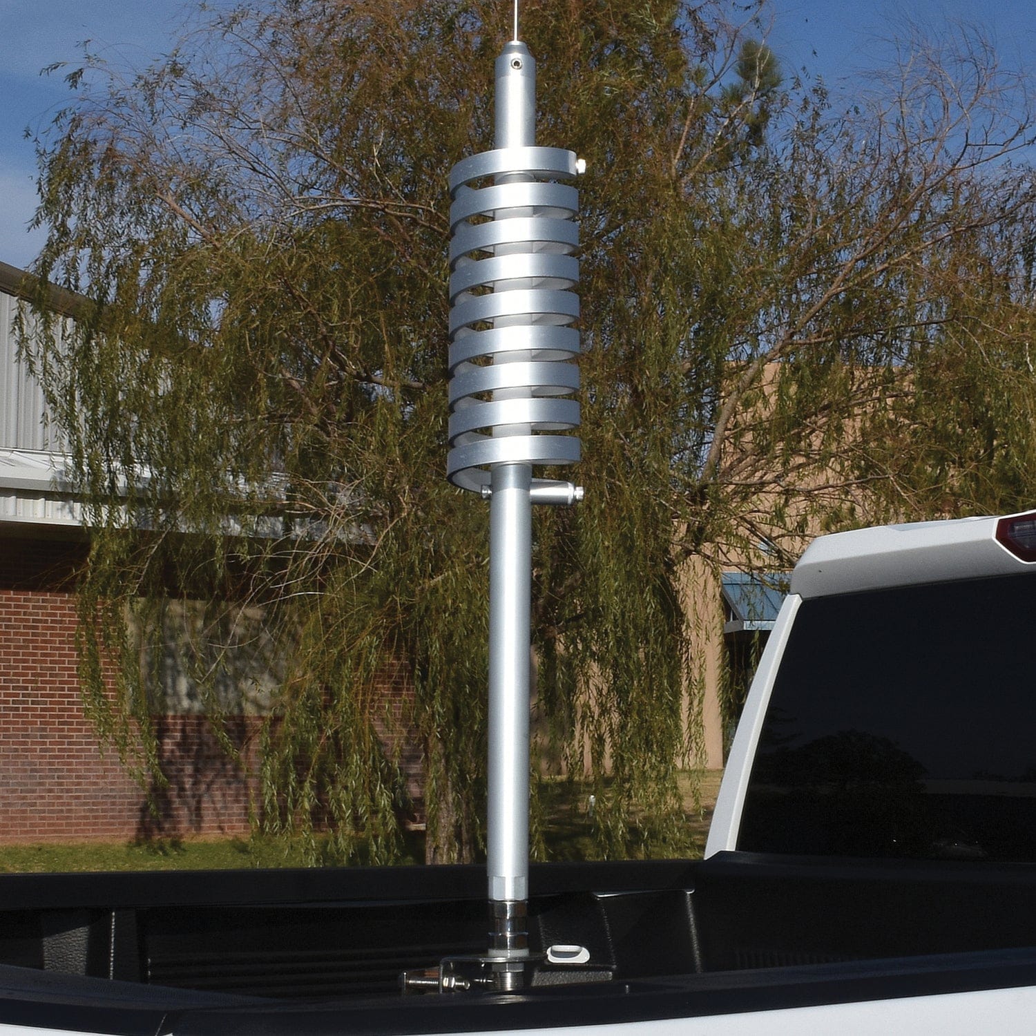 Tram 37000-Watt Big FlatCat Trucker Aluminum CB Antenna with 51-1/4-Inch Stainless Steel Whip and 9-Inch Shaft