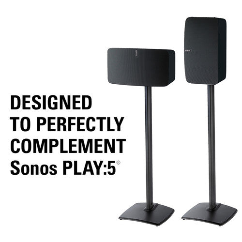 SANUS WSS51-B1 Sonos Play 5 Premium Wireless Speaker Stand Single Black