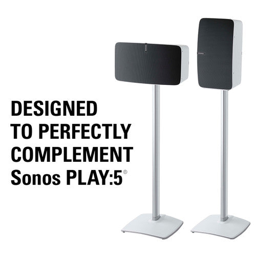SANUS WSS51-W1 Sonos Play 5 Premium Wireless Speaker Stand Single White