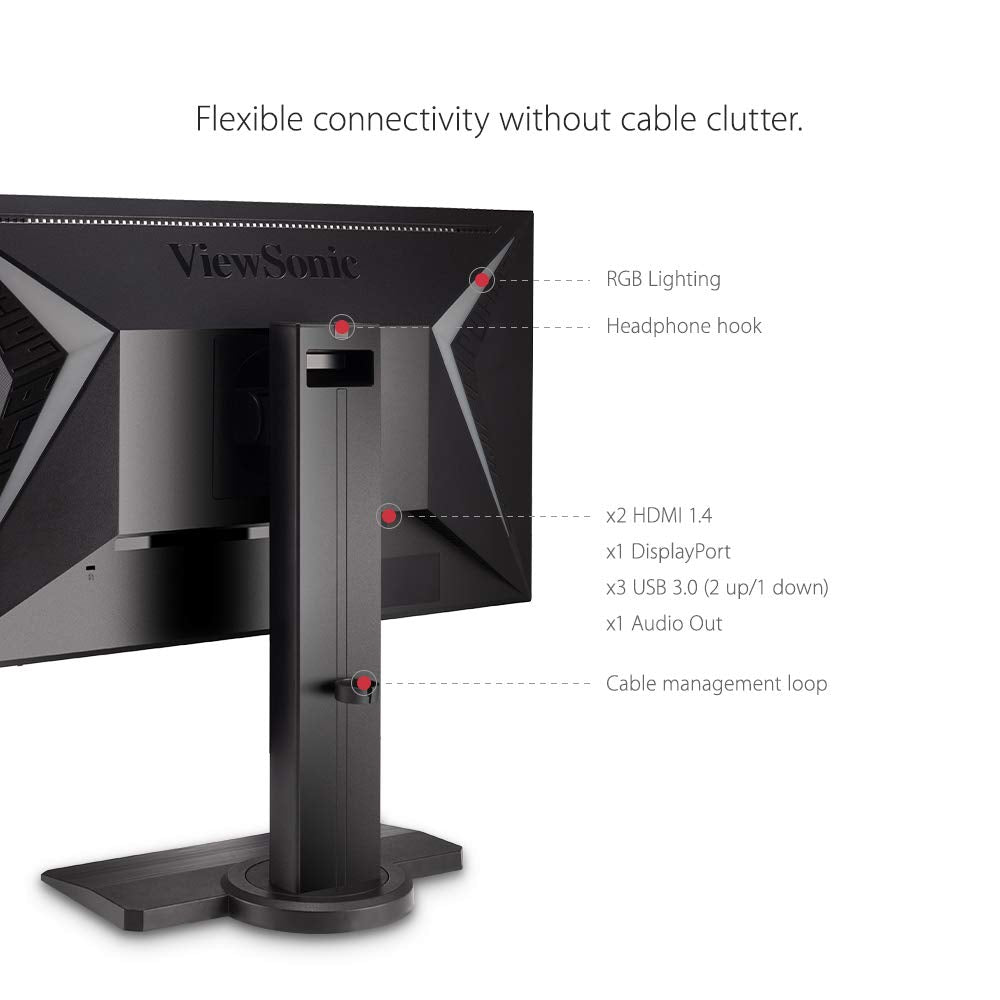 ViewSonic XG240R-R 24" 16:9 144 Hz FreeSync Gaming LCD Monitor - Certified Refurbished