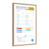 Apolosign 15.6-In. Dual-Mode Digital Calendar, Wall Planner, and Smart Family Organizer, Teak Yellow