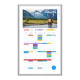 Apolosign 21.5-In. Dual-Mode Digital Calendar, Wall Planner, and Smart Family Organizer, Spruce Gray