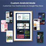 Apolosign 21.5-In. Dual-Mode Digital Calendar, Wall Planner, and Smart Family Organizer, Teak Yellow