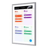 Apolosign 27-In. Dual-Mode Digital Calendar, Wall Planner, and Smart Family Organizer, Spruce Gray