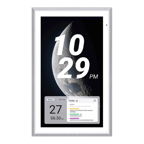 Apolosign 27-In. Dual-Mode Digital Calendar, Wall Planner, and Smart Family Organizer, Spruce Gray