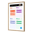 Apolosign 27-In. Dual-Mode Digital Calendar, Wall Planner, and Smart Family Organizer, Teak Yellow