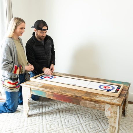 YardGames Curling and Shuffleboard Tabletop Game Set