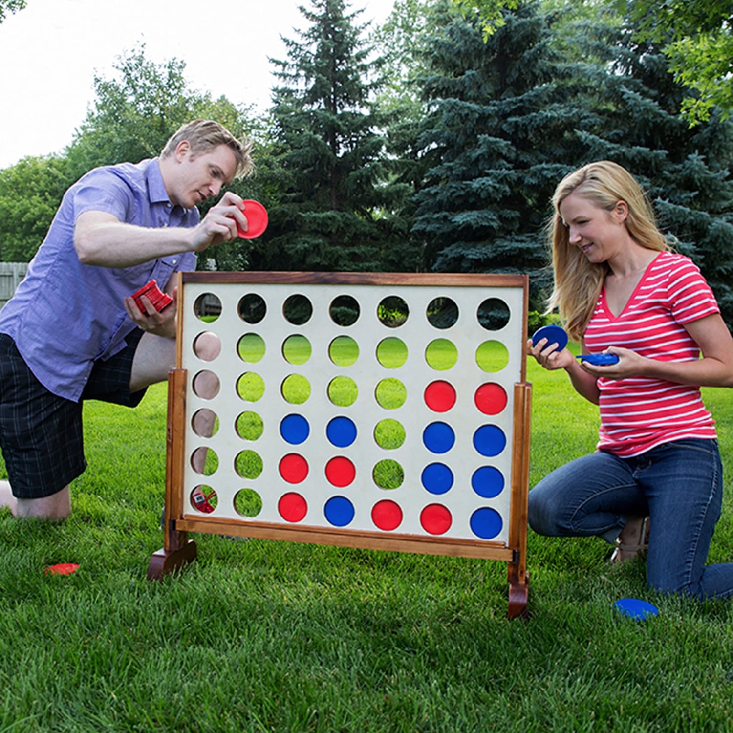 YardGames Giant Connect 4-in-a-Row Game Set