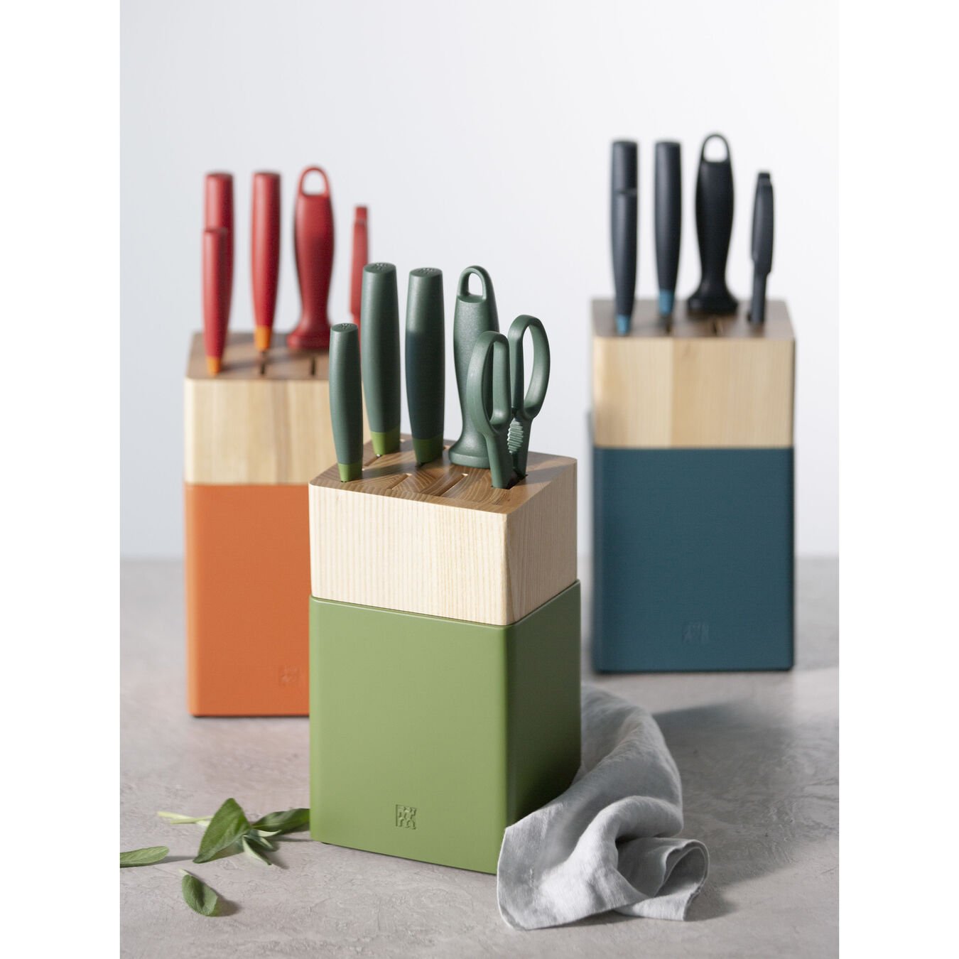 ZWILLING Z33407-000 Now S 8-Pc Z Now S Knife Block Set Lime Green