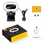 Z-Edge QHD 2K 5.0-MP Auto-Focus Webcam and Ring Light with Stereo Sound and Noise-Reduction Microphone, ZW560S
