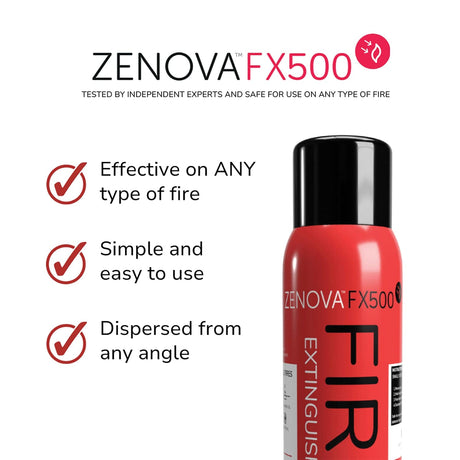 Zenova FX500 Fire Extinguishing Aerosol Spray