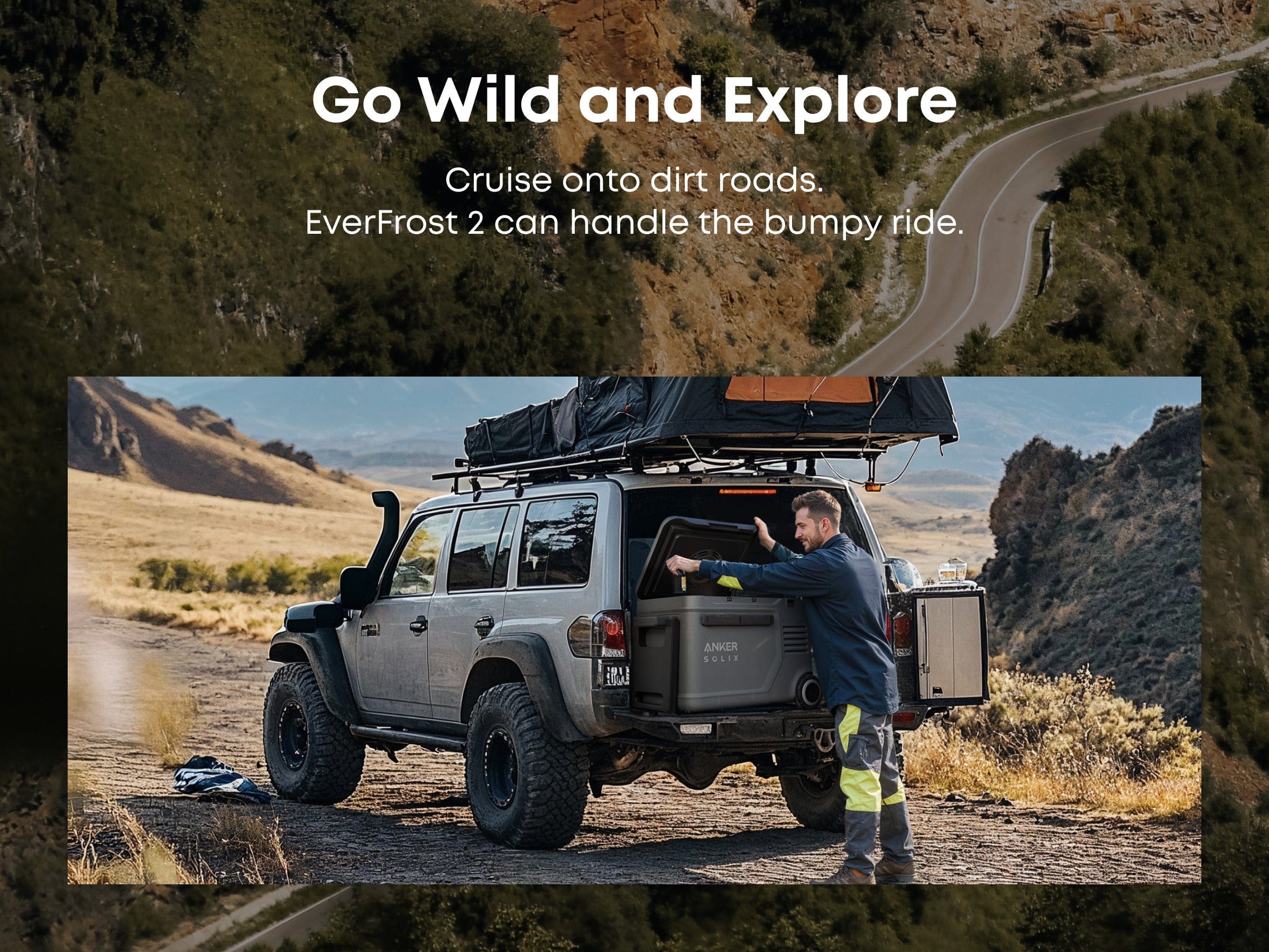 Anker SOLIX EverFrost 2 Electric Cooler, 40L (42 Qt) with 288Wh Battery, 4 Charging Modes, 15-Min Fast Cooling, for Camping & Road Trips