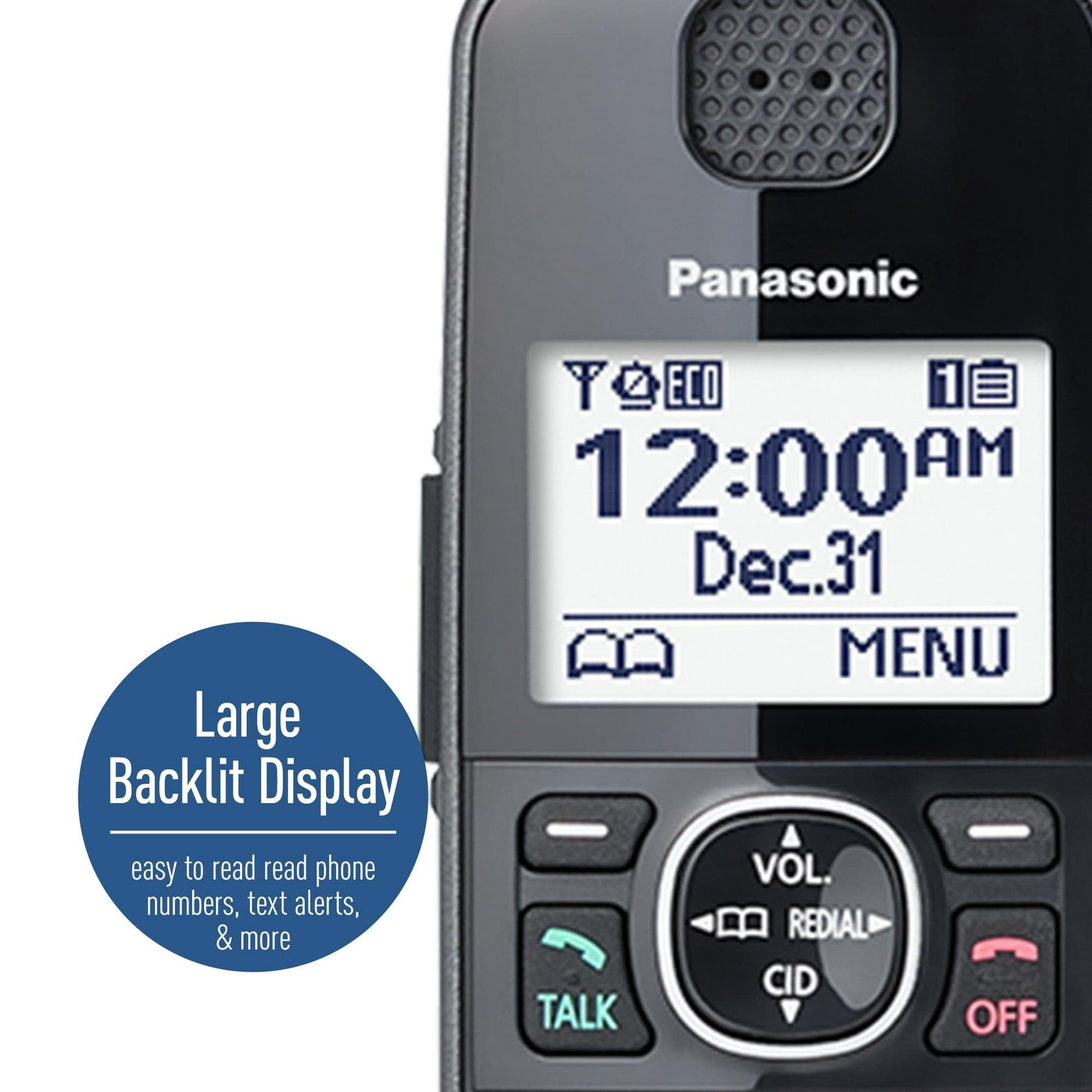 Panasonic 3-Handset Expandable Cordless Phone System with Answering System - Certified Refurbished