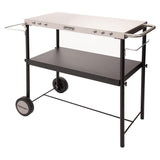Cuisinart Outdoor BBQ Prep Cart, Black Stainless