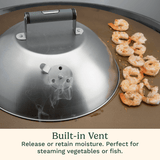 Cuisinart 12.25" Melting Dome with Bonus Wire Rack for Cooking Versatility