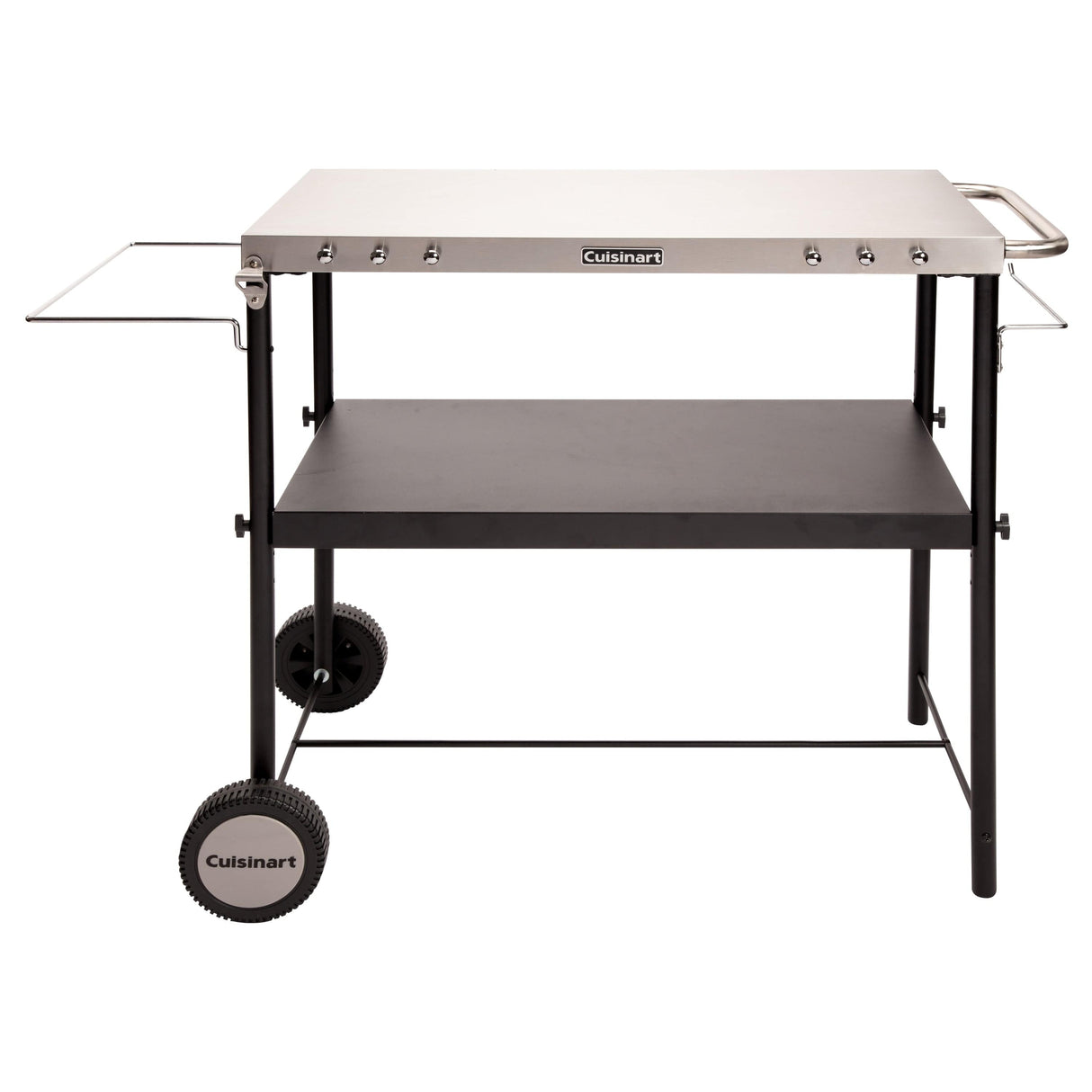 Cuisinart Outdoor BBQ Prep Cart, Black Stainless