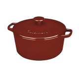Cuisinart Chef’s Classic™ Enameled Cast Iron Cookware 5 Quart Round Covered Casserole, Red