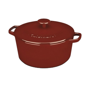 Cuisinart Chef’s Classic™ Enameled Cast Iron Cookware 5 Quart Round Covered Casserole, Red