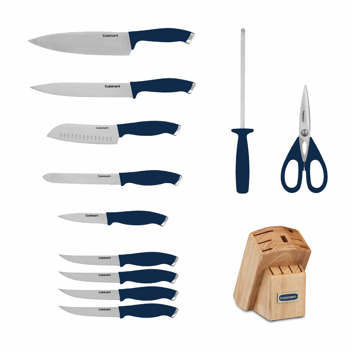 Cuisinart ColorPro 12 Piece Knife Block Set, Navy