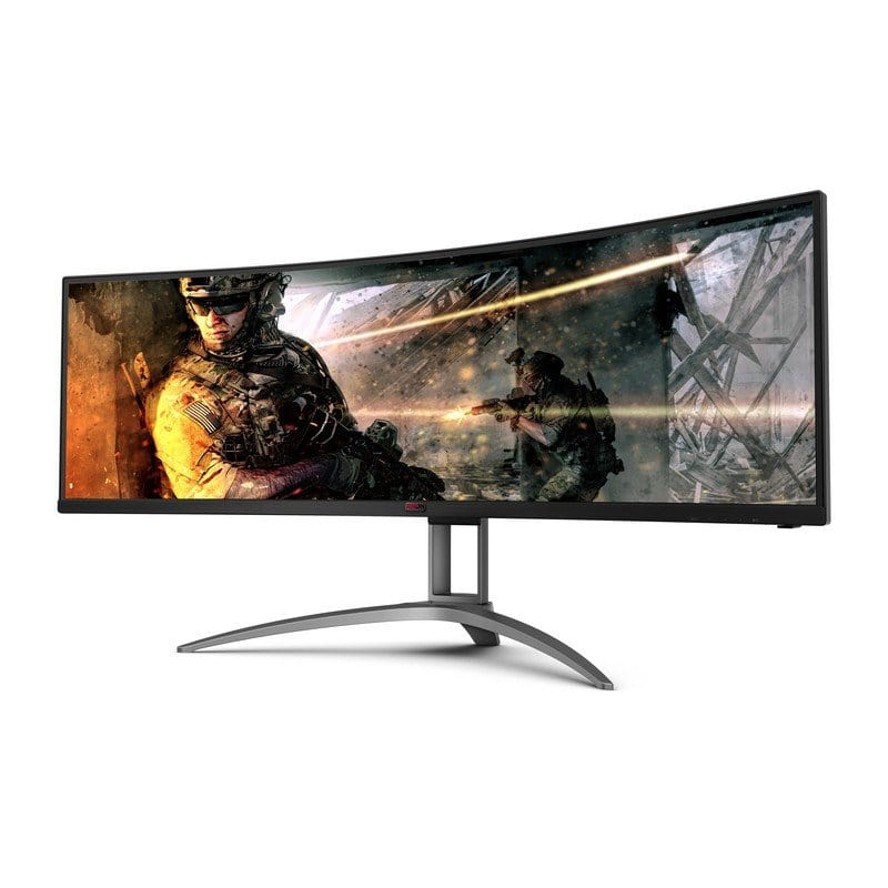 AOC 49" 5120x1440 120Hz Curved 32:9 Ultra Wide Monitor - Certified Refurbished