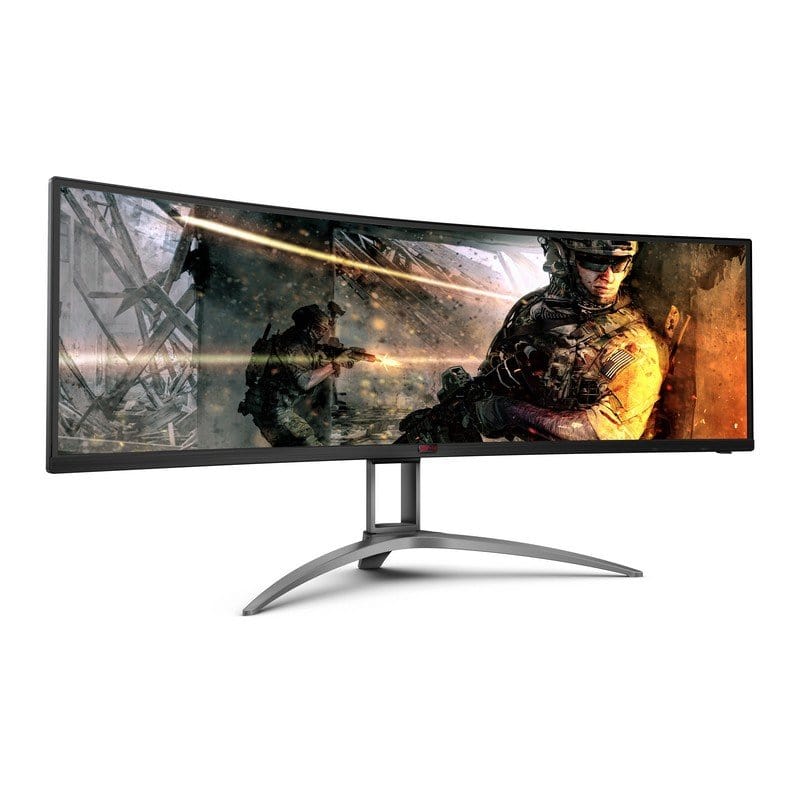 AOC 49" 5120x1440 120Hz Curved 32:9 Ultra Wide Monitor - Certified Refurbished