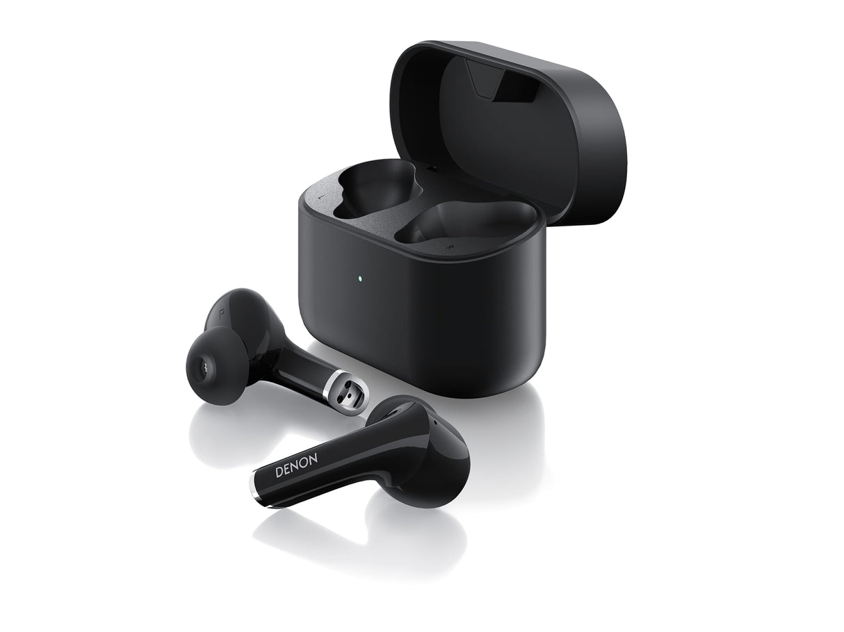 Denon Active Noise Cancelling Earbuds, Black