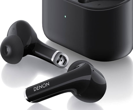 Denon Active Noise Cancelling Earbuds, Black