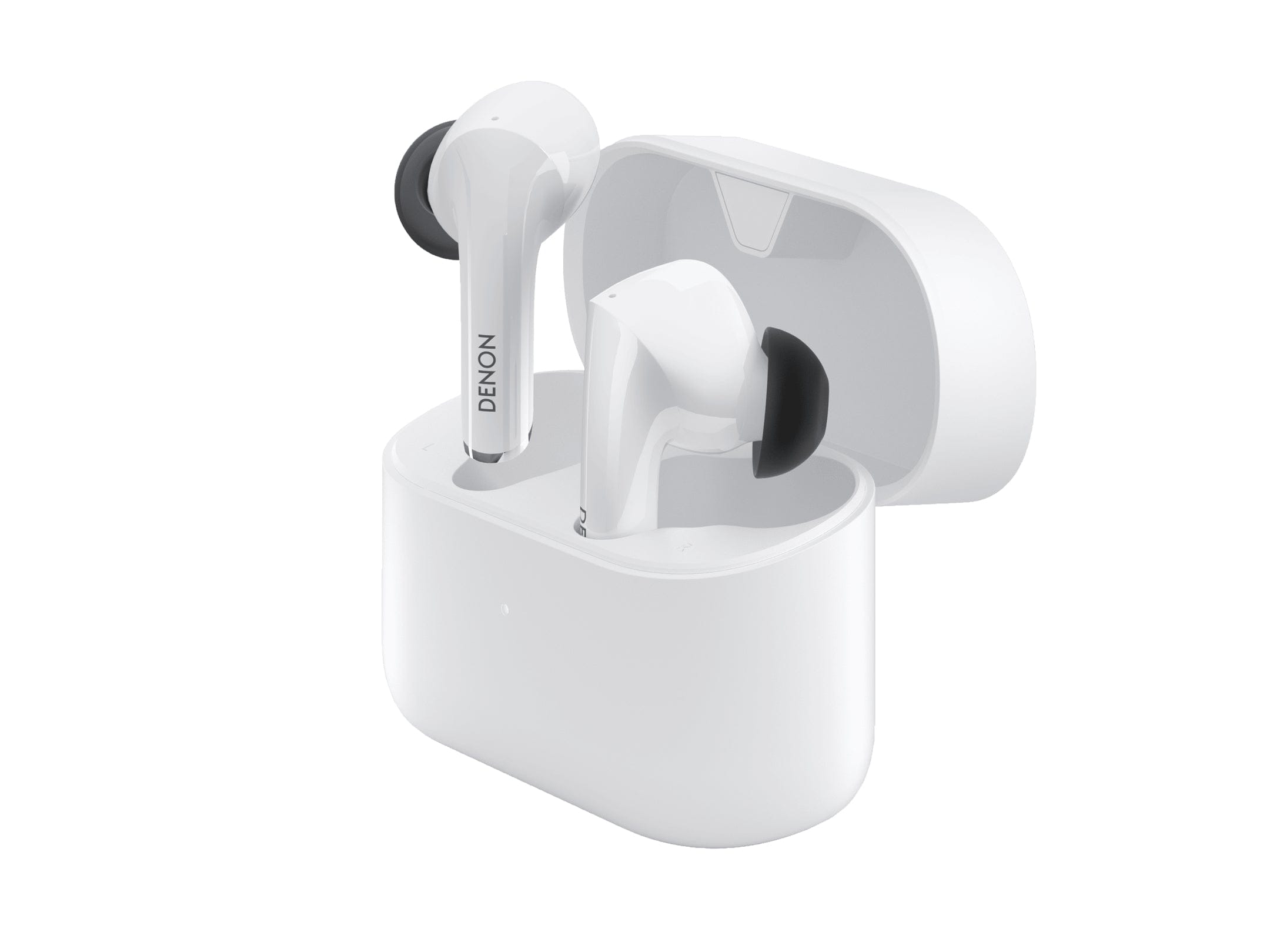 Denon Active Noise Cancelling Earbuds, White