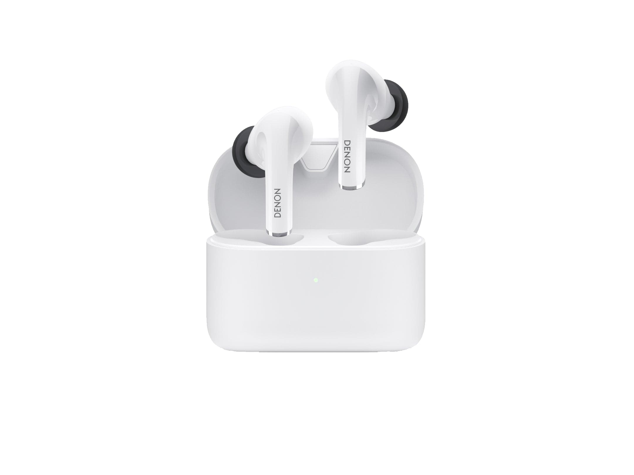 Denon Active Noise Cancelling Earbuds, White