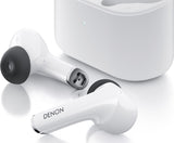 Denon Active Noise Cancelling Earbuds, White
