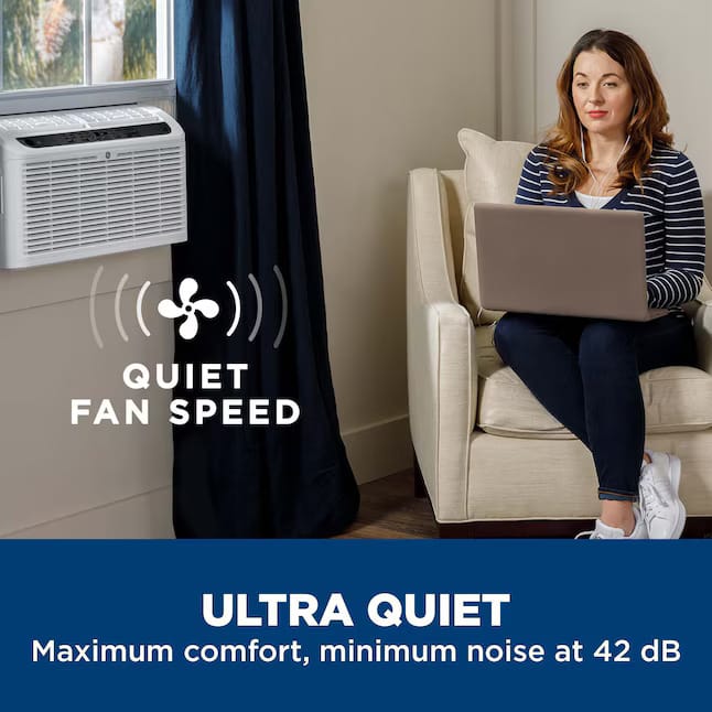 GE 6400 BTU Small Room Window Air Conditioner, Remote Included, 115-Volt, Energy Star Certified - Certified Refurbished