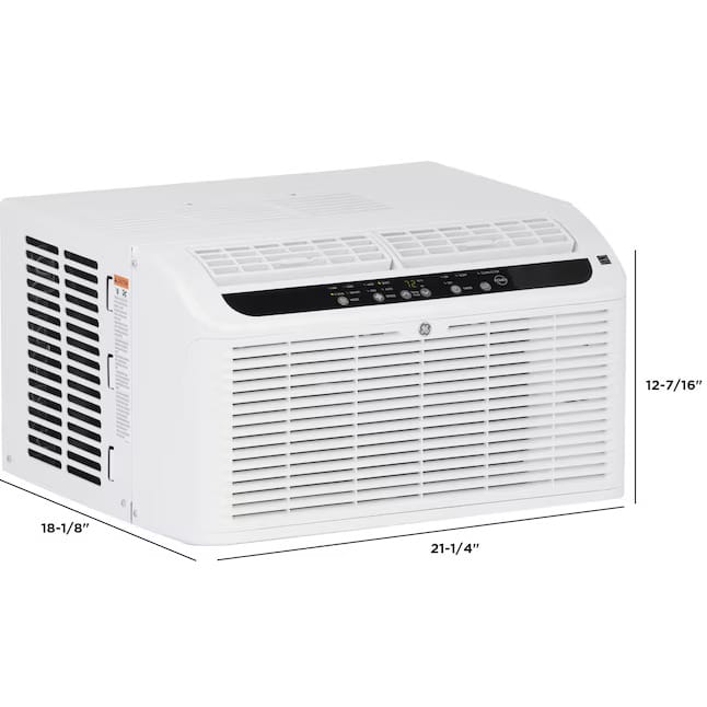 GE 6400 BTU Small Room Window Air Conditioner, Remote Included, 115-Volt, Energy Star Certified - Certified Refurbished