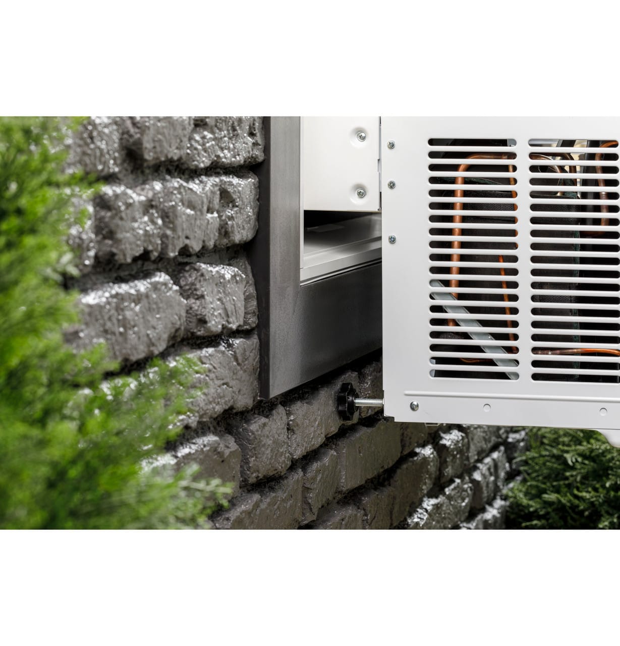 GE Profile ClearView 6100 BTU Window Air Conditioner Unit, U-Shaped Adjustable Depth, Up to 250 sq ft., White - Certified Refurbished