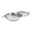 Cuisinart Chef's Classic™ Stainless 14" Stir-Fry Pan with Helper Handle & Glass Cover, Silver