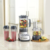 Cuisinart VELOCITY Ultra Trio 1 HP Blender/Food Processor with Travel Cups, Silver