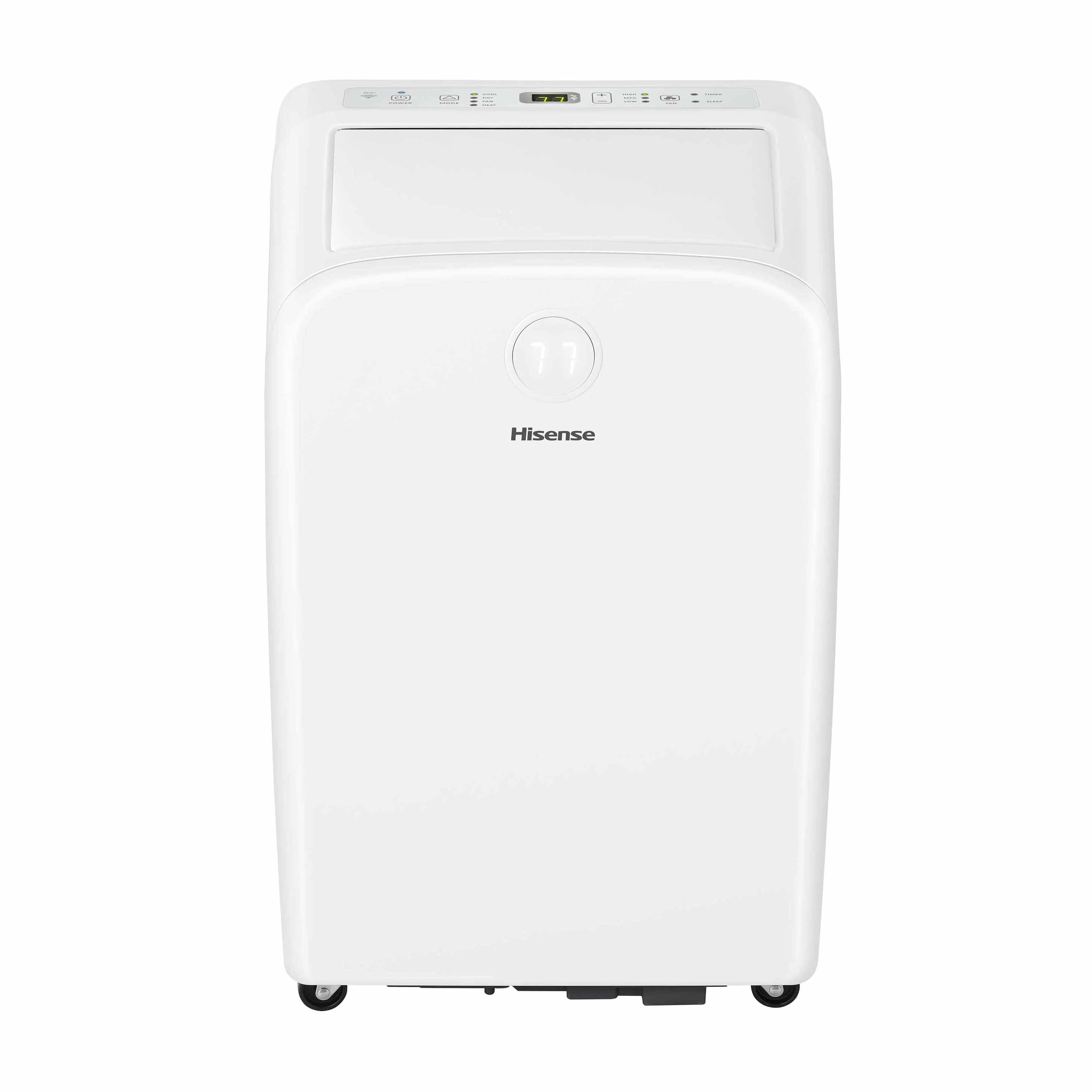 Hisense 550 sq.ft Built-in Heat and WiFi 8,000 BTU Dual Hose Portable Air Conditioner - Certified Refurbished