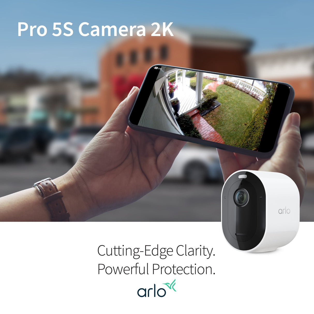 Arlo Pro 5S Camera, 3-Pack, White - Certified Refurbished