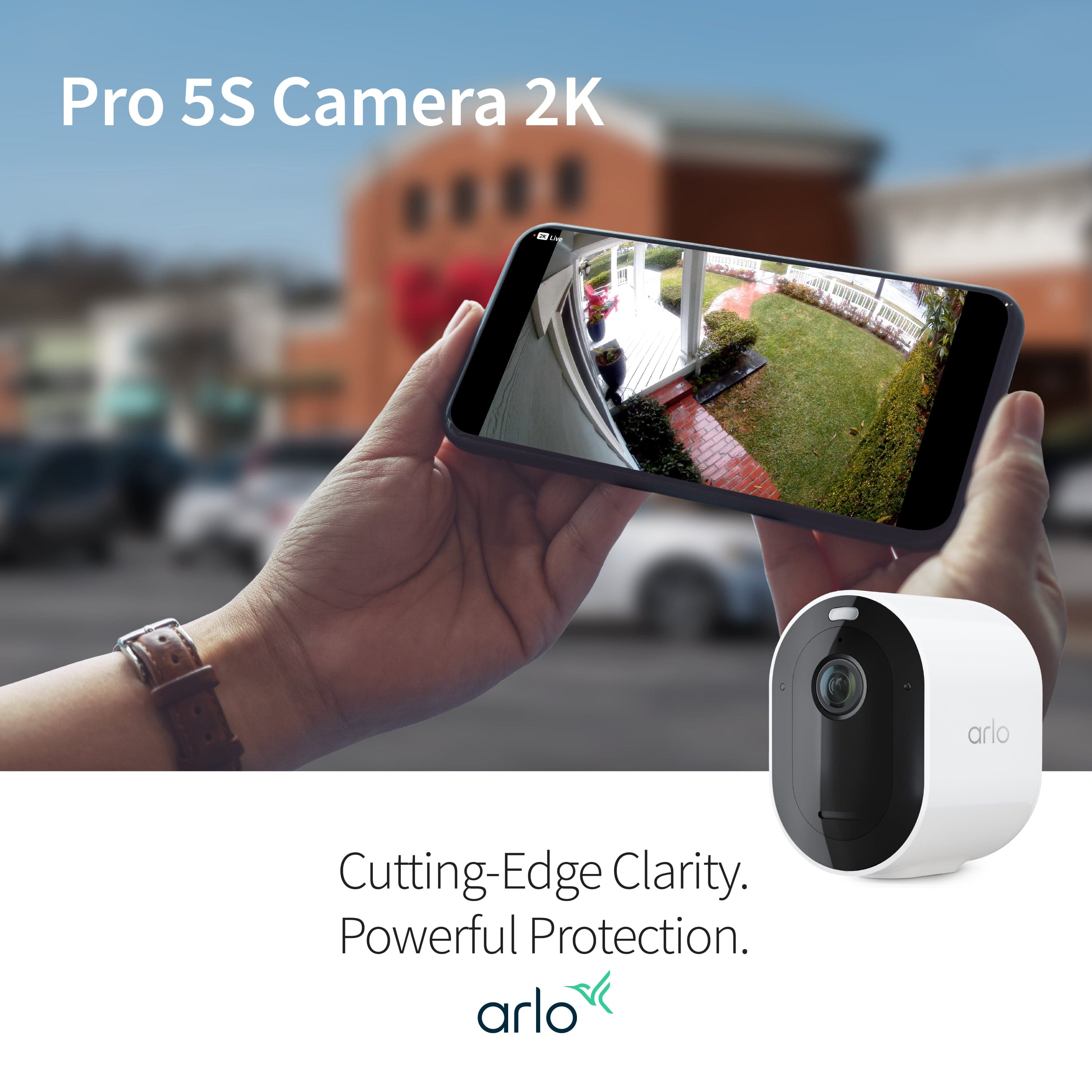 Arlo Pro 5S Camera, 2-Pack, White - Certified Refurbished