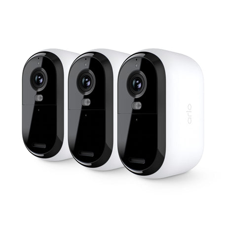 Arlo Essential 2nd Gen 2K, 3-cam, White - Certified Refurbished