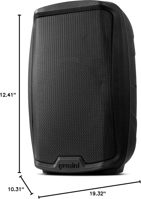 Gemini Sound 10" Full-Range PA Loudspeaker, DJ Audio Speaker, 1000 Watts - Certified Refurbished